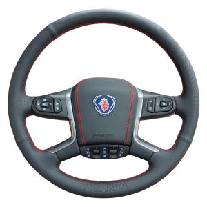 Tapizado específico Scania NG redondo en negro y rojo