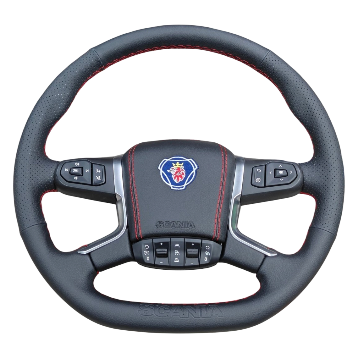 Tapizado específico Scania NG negro con costura roja